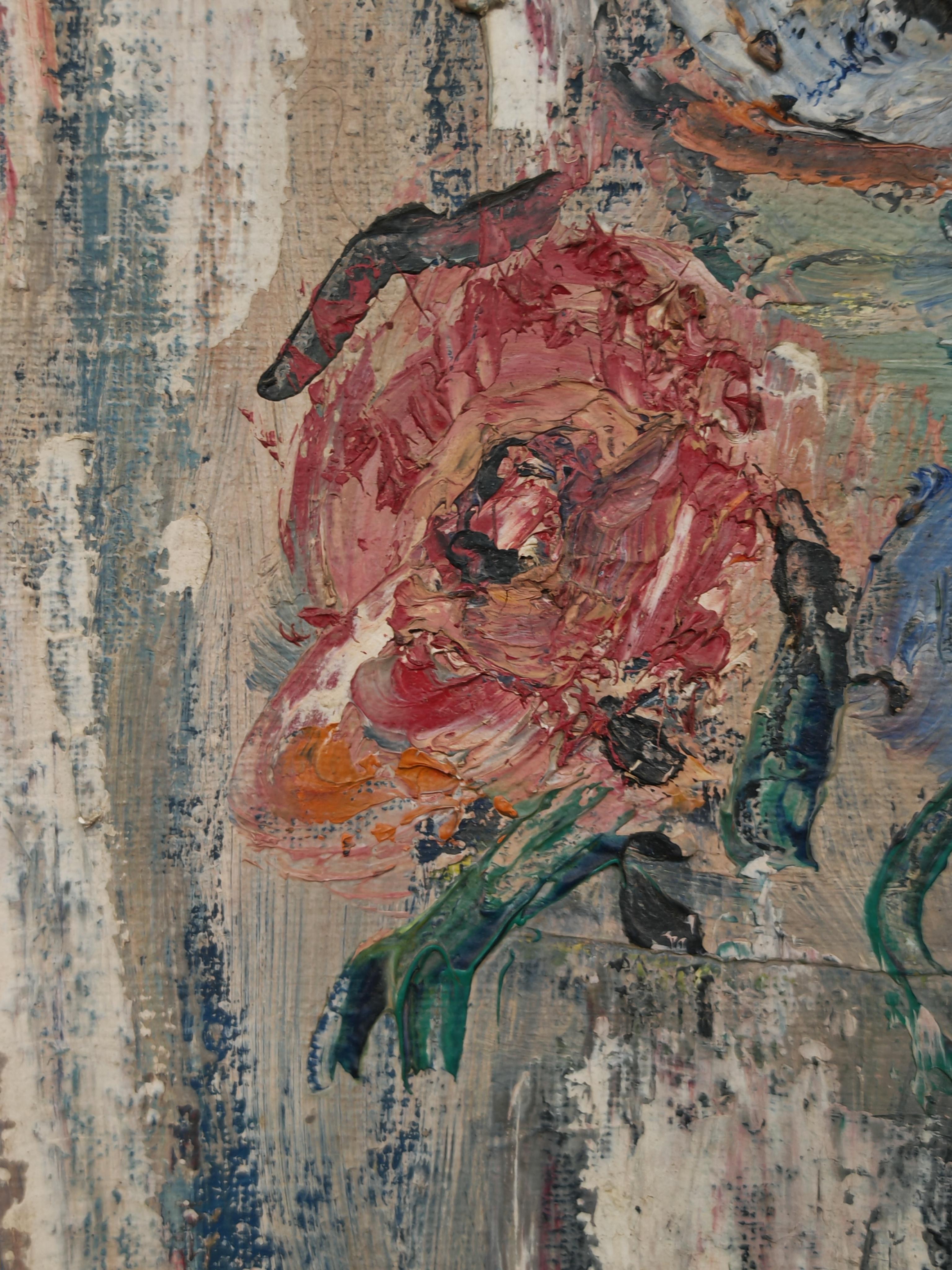 Modernistisches Öl auf Leinwand 