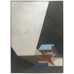 Modernist Oil on Canvas, Original Painting by W N Y Artist Don Letta