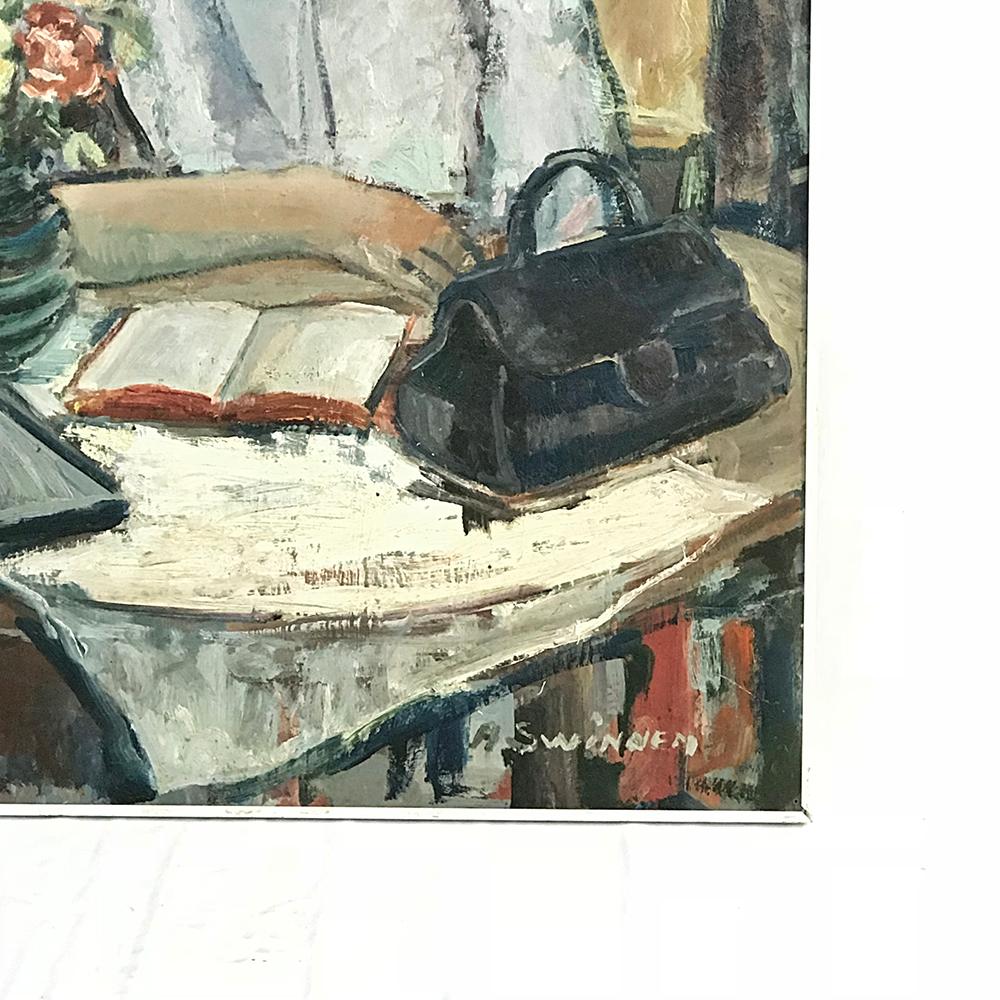 20th Century Modernist Oil Painting by A. Swinnen