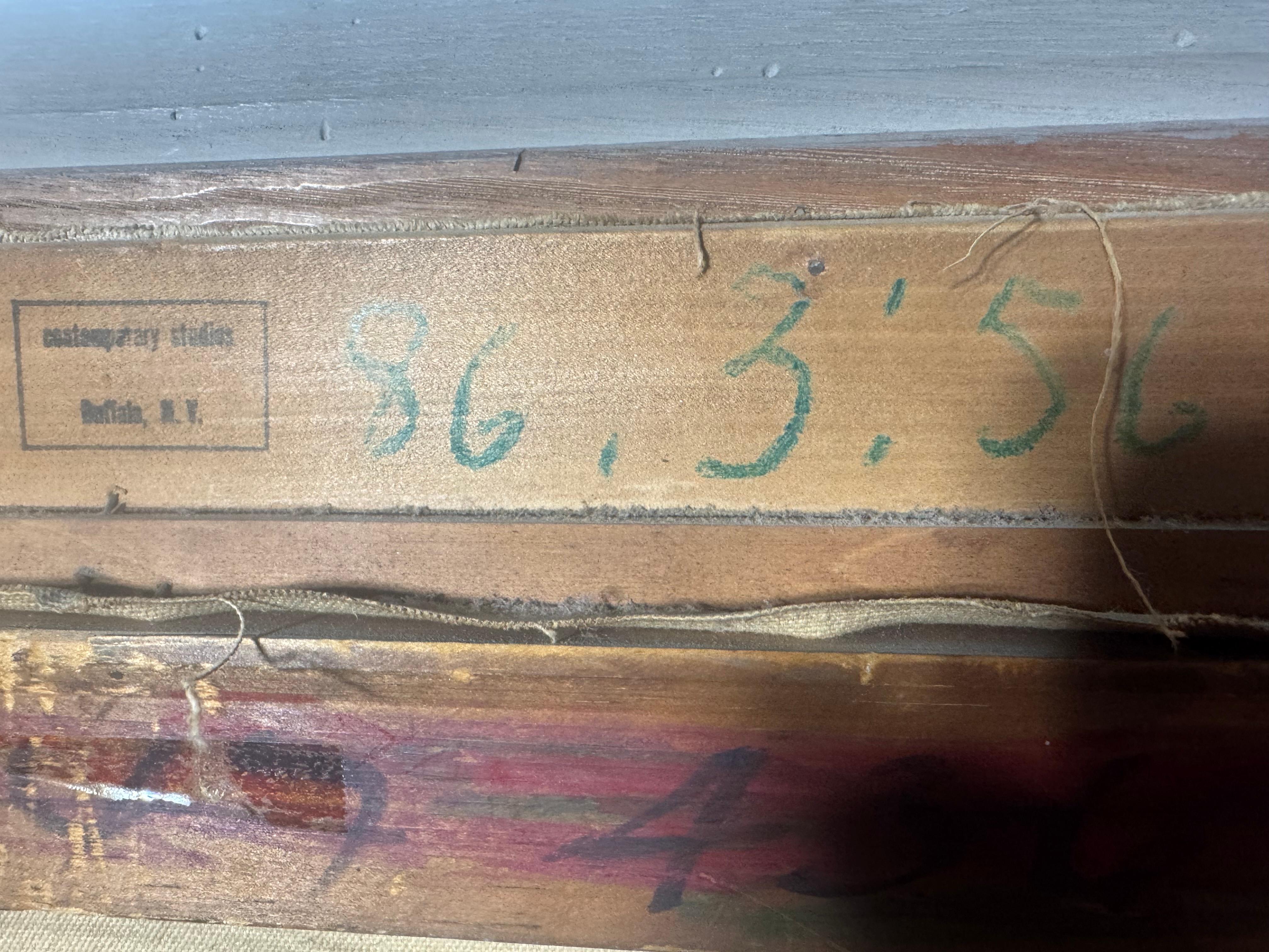 Peinture à l'huile moderniste sur toile 