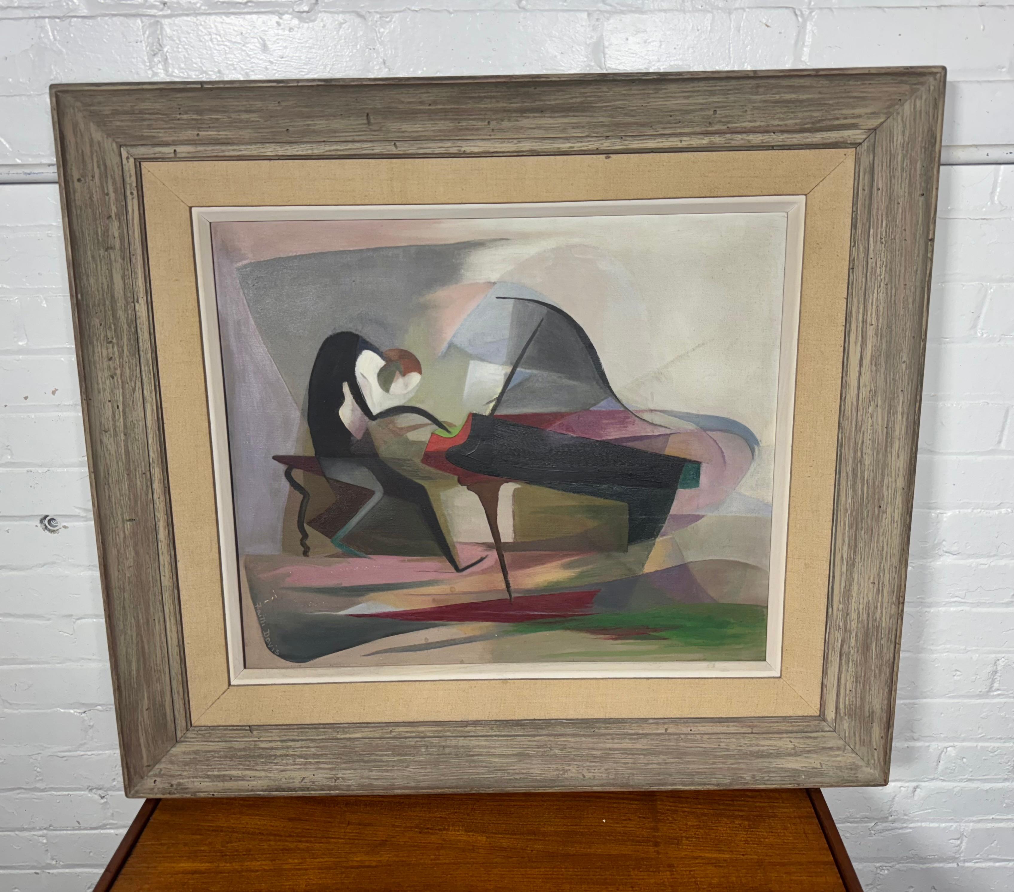 Peinture à l'huile moderniste sur toile 