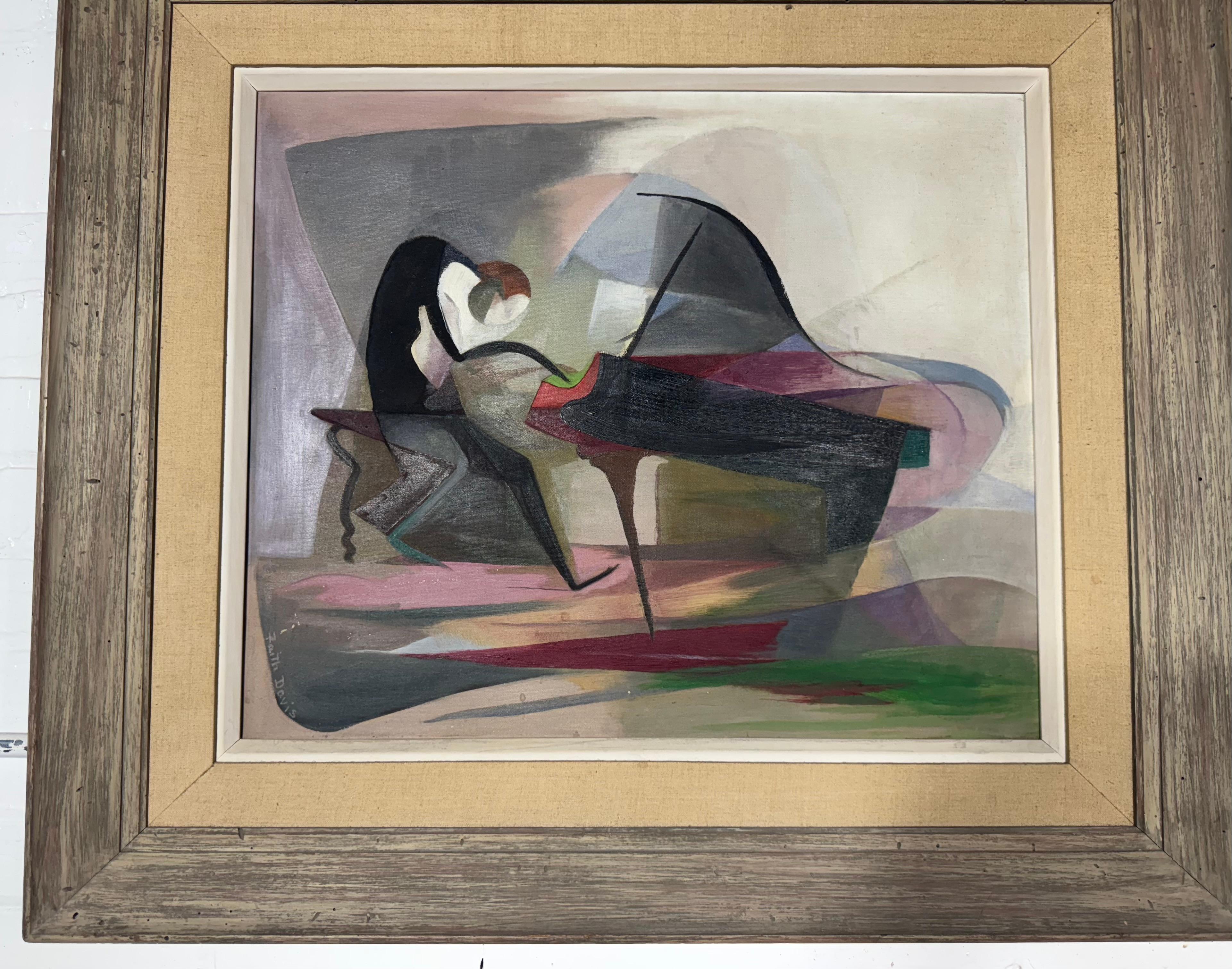 Peinture à l'huile moderniste sur toile 