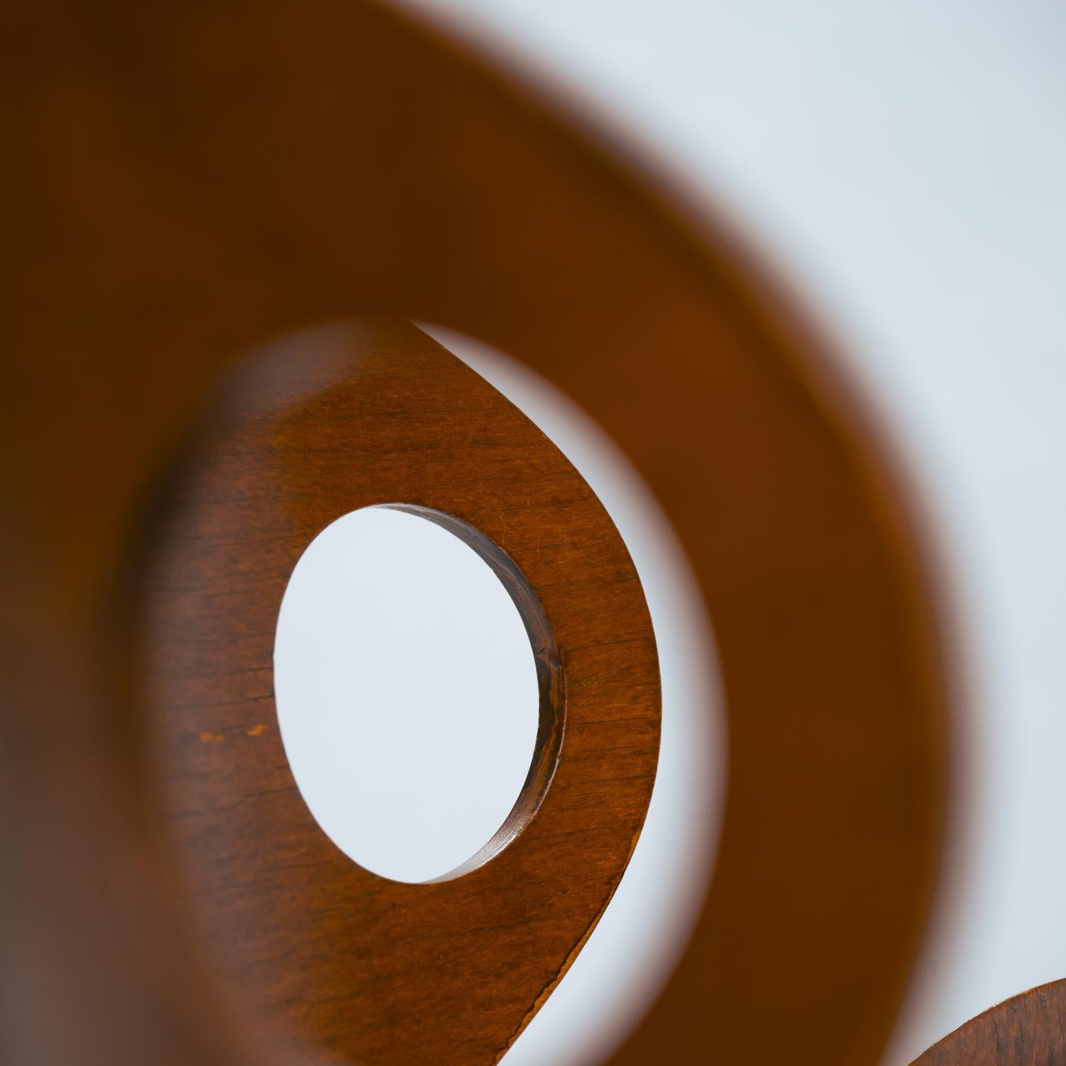 modernist Olof Kettunen Chair and Stool for Merivaara in plywood, Finland 1950s For Sale 5