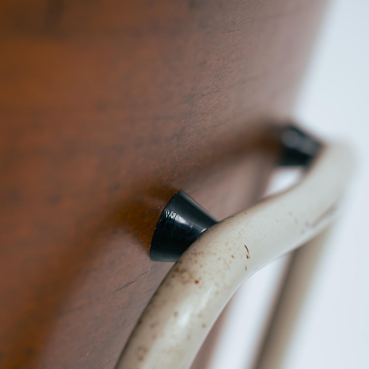 modernist Olof Kettunen Chair and Stool for Merivaara in plywood, Finland 1950s For Sale 7