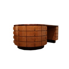 Bureau moderniste « Omnibus » en érable et bois de thuja