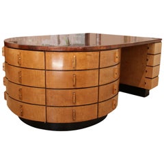 Bureau moderniste « Omnibus » en érable et bois de thuja