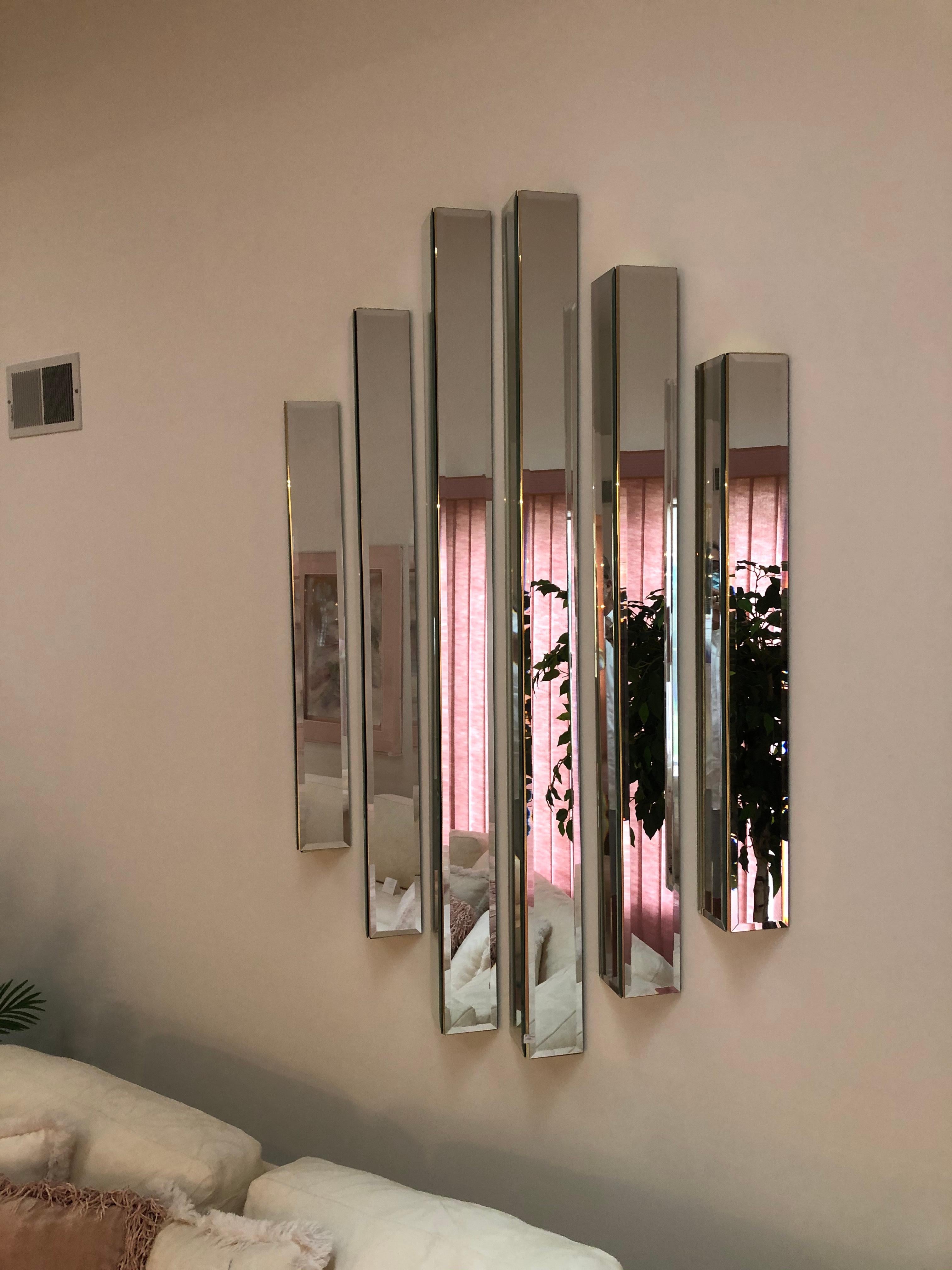 beveled mirror wall panels