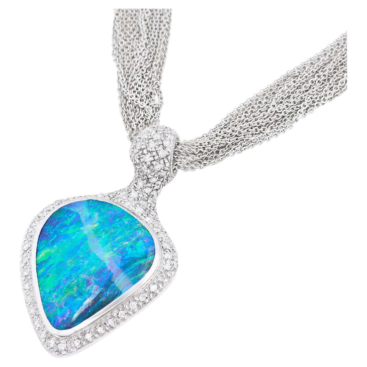 Modernist Opal Necklace by Paul Binder