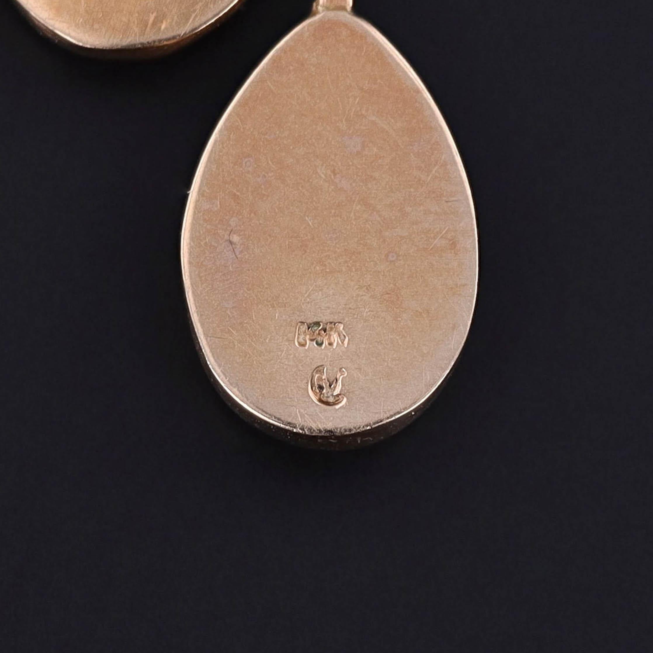 Modernist Opal Simulant Necklace of 14k & 10k Gold For Sale 2