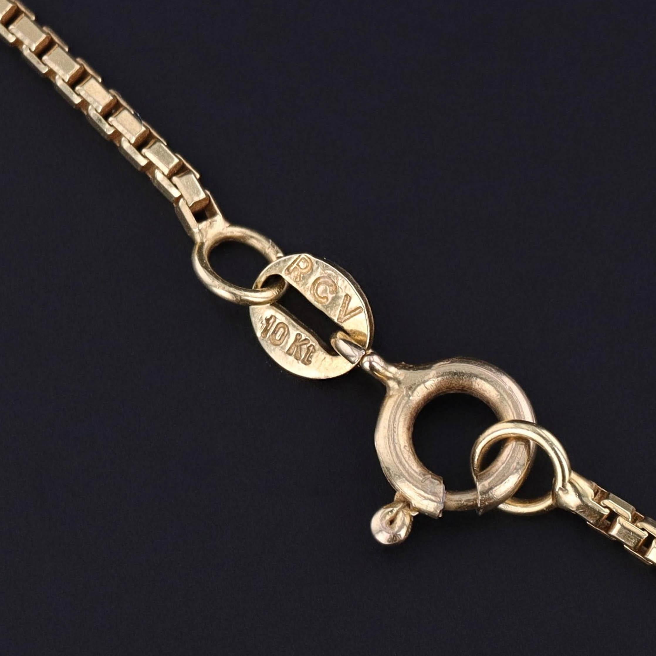 Modernist Opal Simulant Necklace of 14k & 10k Gold For Sale 3