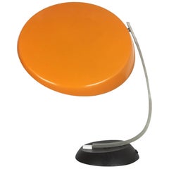 Modernist Orange Ochre Sputnik Table Light Kaiser Leuchten Lights, 1970s Germany