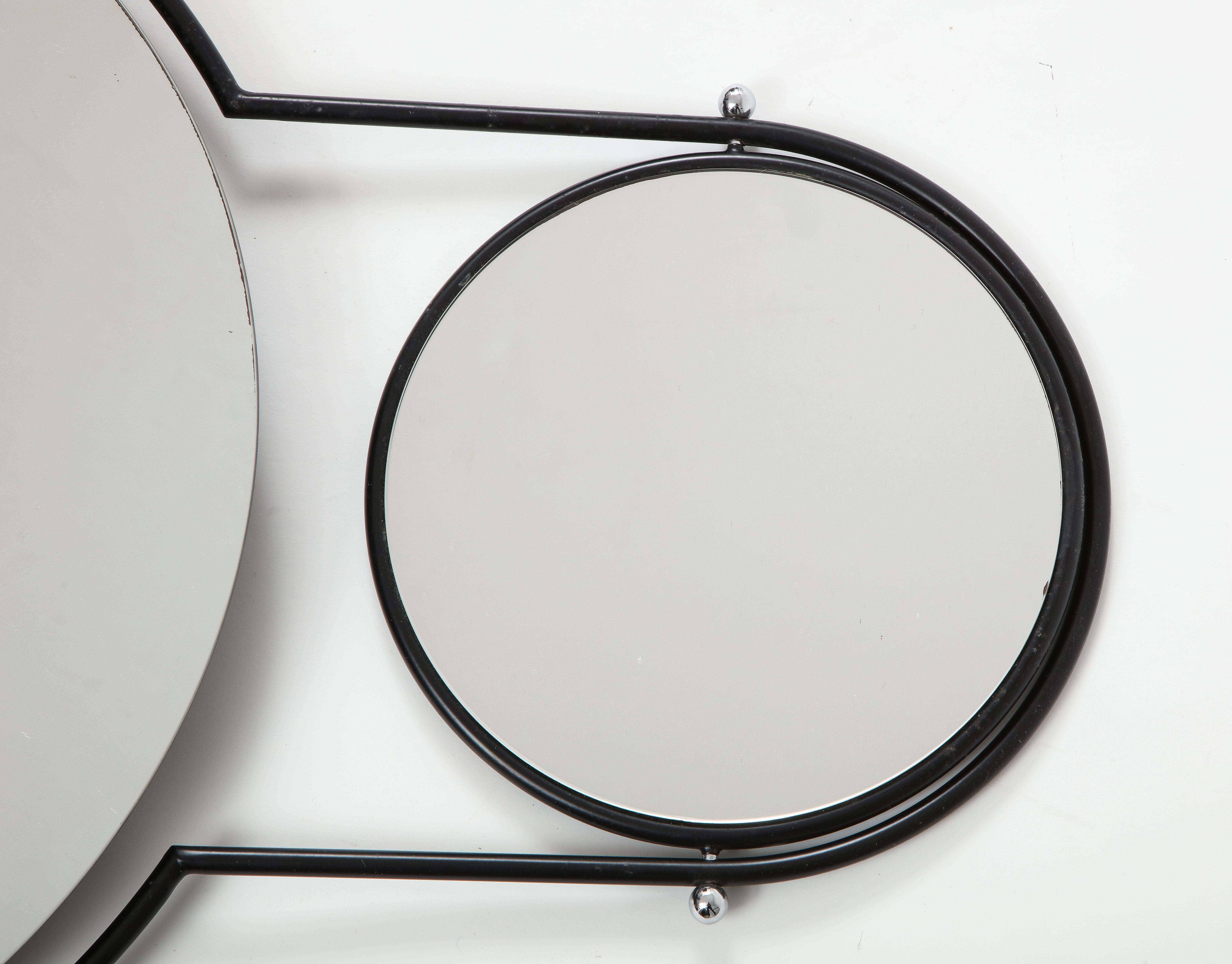 Minimalist Modernist 'Orbit' Wall Mirror by Rodney Kinsman for Bieffeplast