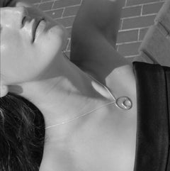 Modernist Organic Loop Pendant, 18 Carat Gold Plated Recycled Silver