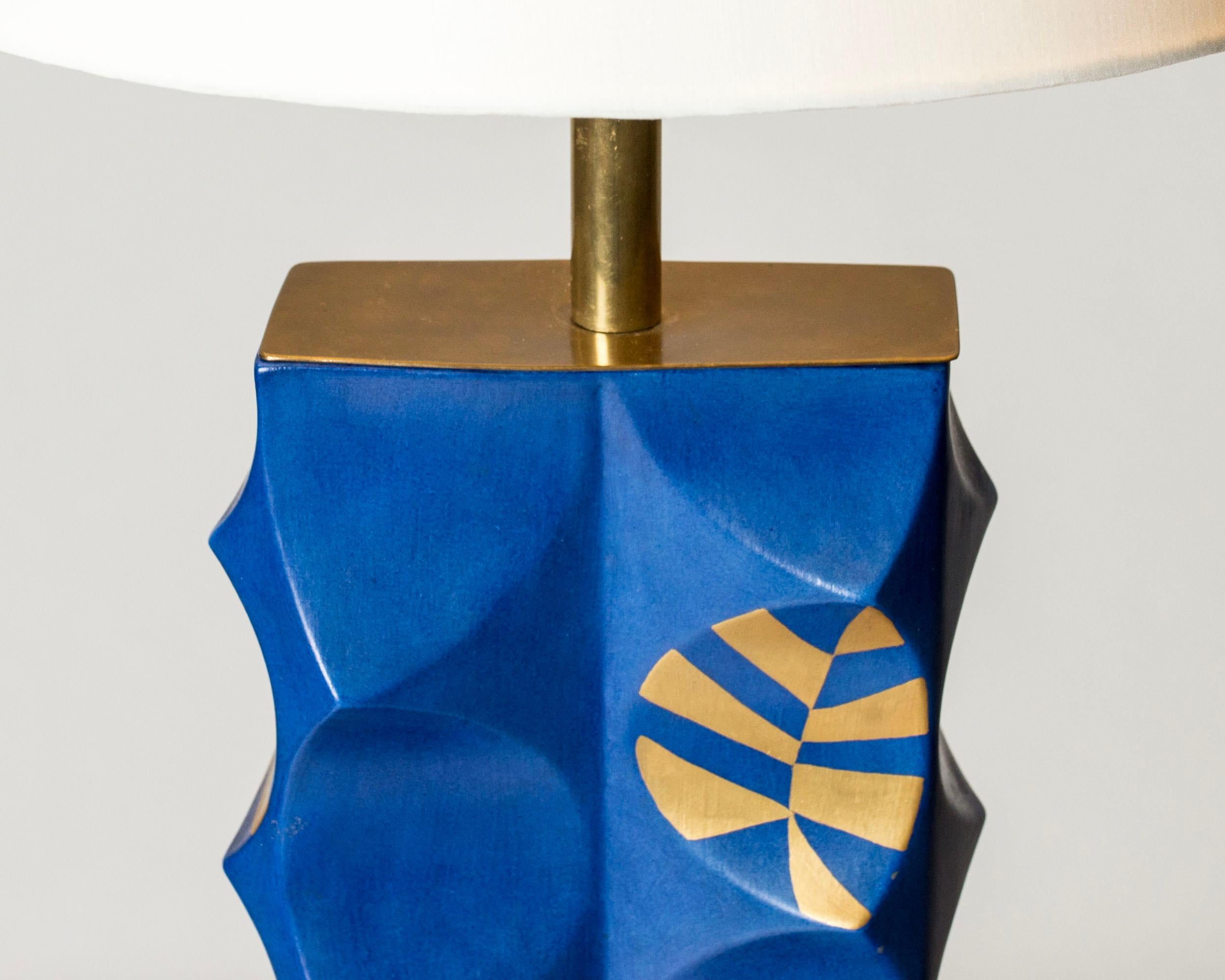 Scandinavian Modern Modernist Oversized Table Lamp by Liisa Hallamaa, Finland, 1972 For Sale