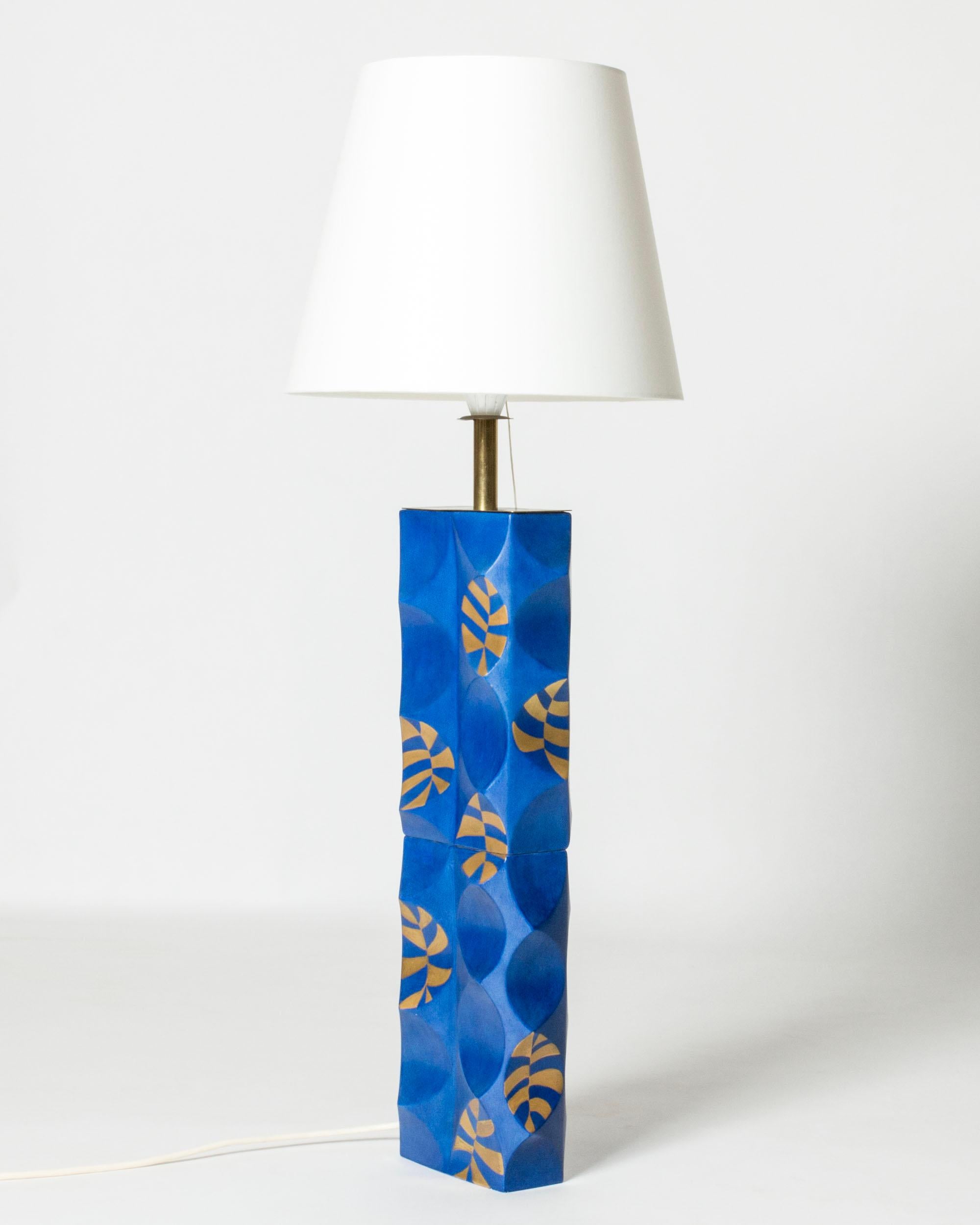 Stoneware Modernist Oversized Table Lamp by Liisa Hallamaa, Finland, 1972 For Sale