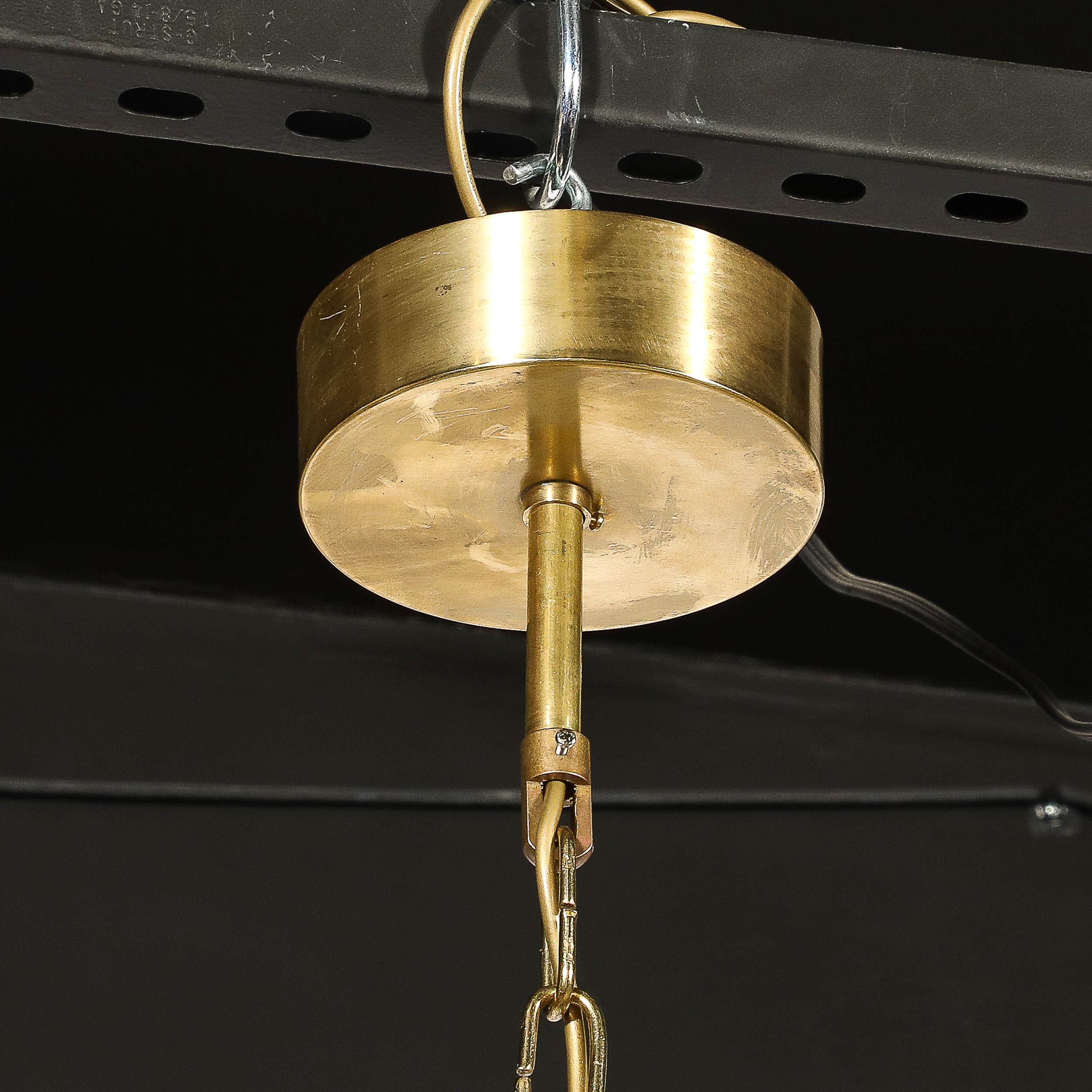 Luminaire moderne ovoïde en verre ambre dépoli et tacheté soufflé à la main à Murano en vente 5