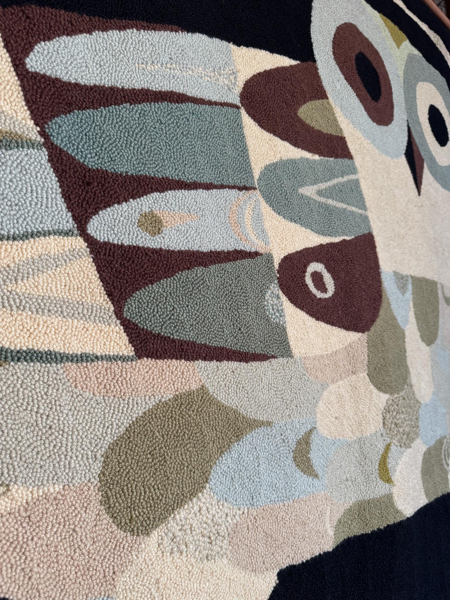 Modernist Owl Tapestry, Mexico, c.1965 3