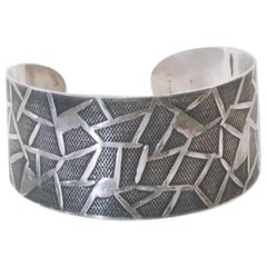 Modernist Oystein Balle Silver Bracelet, Norway, 1960s