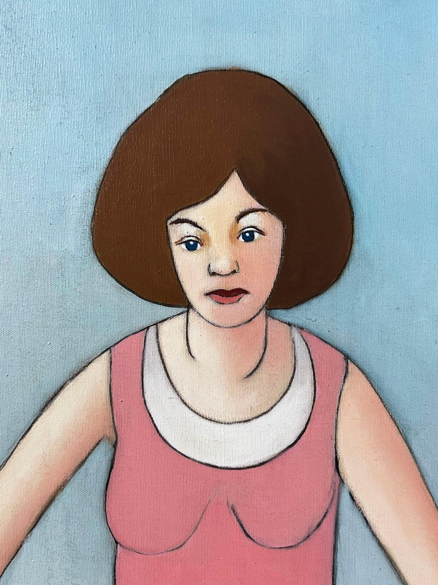 Modernist Painting by Peter Paul Sakowski, Dated 1977 For Sale at 1stDibs