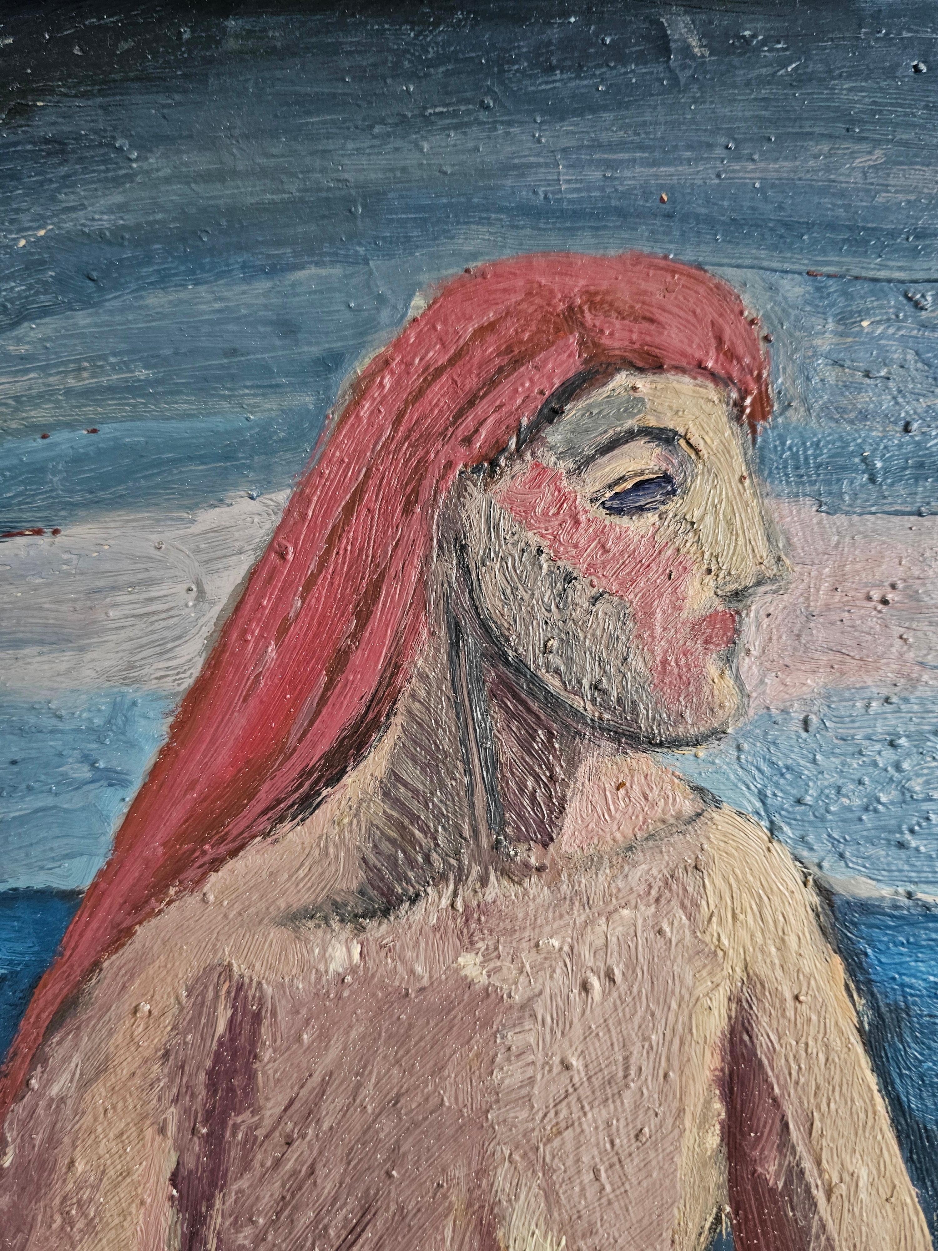 Wood Modernist Painting 