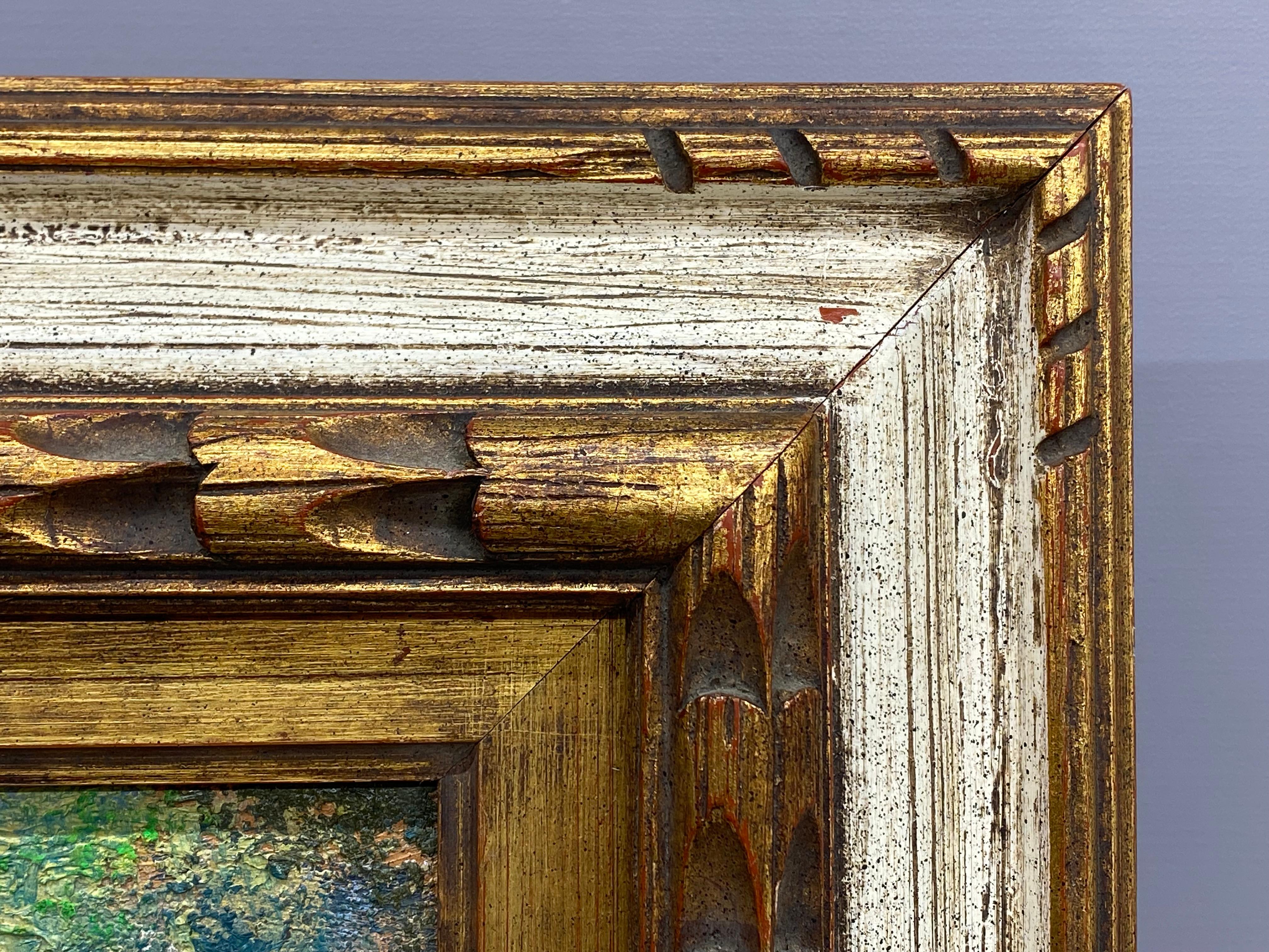 Peinture moderniste d'une colline de San Miguel de Allende (Mexique) en vente 8