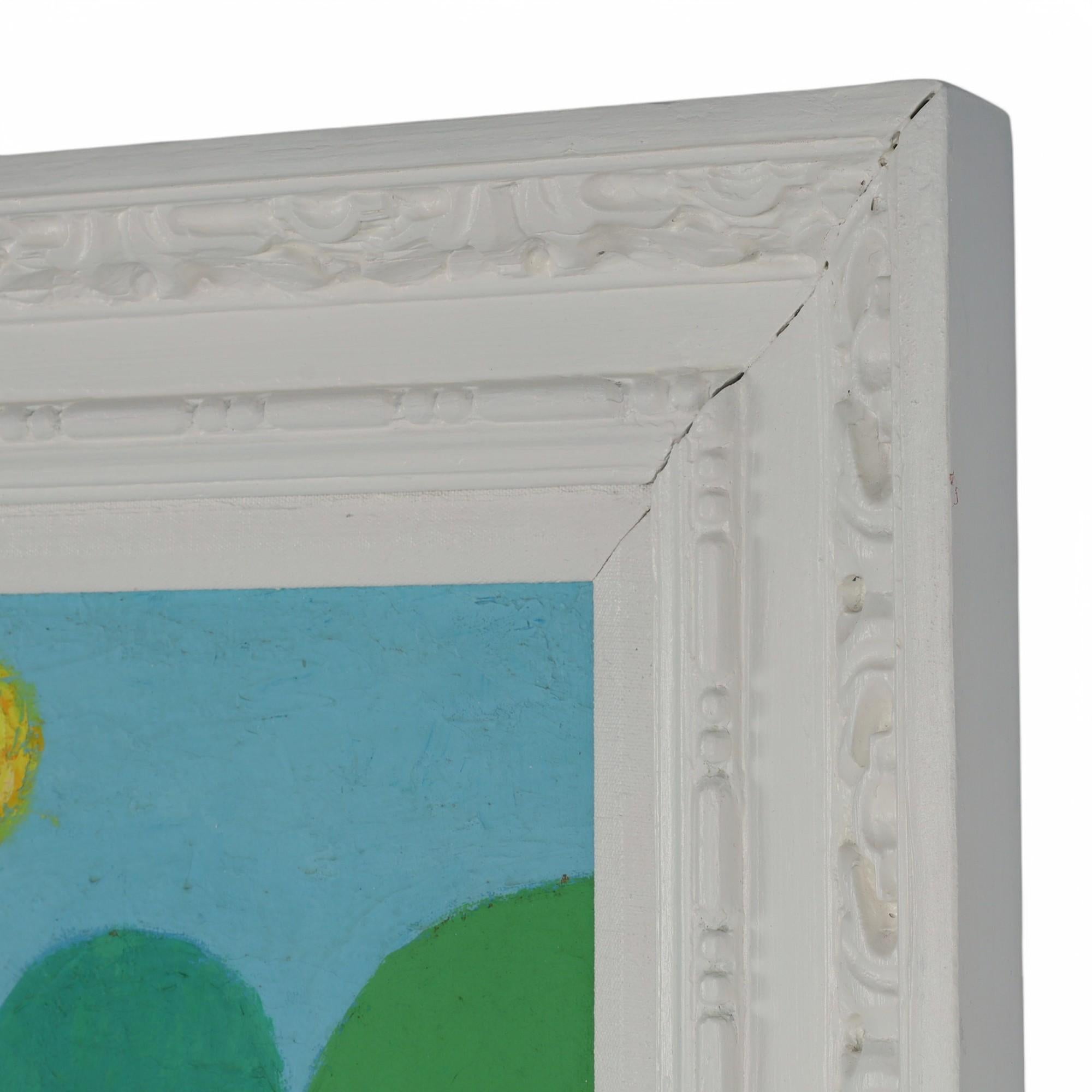 Modernist Painting on Canvas of a Bird in an Outdoor Setting by Hugh McKellar 3