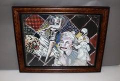 Modernist Painting Suggestiveness by Peter Sengl, 1985, Austria