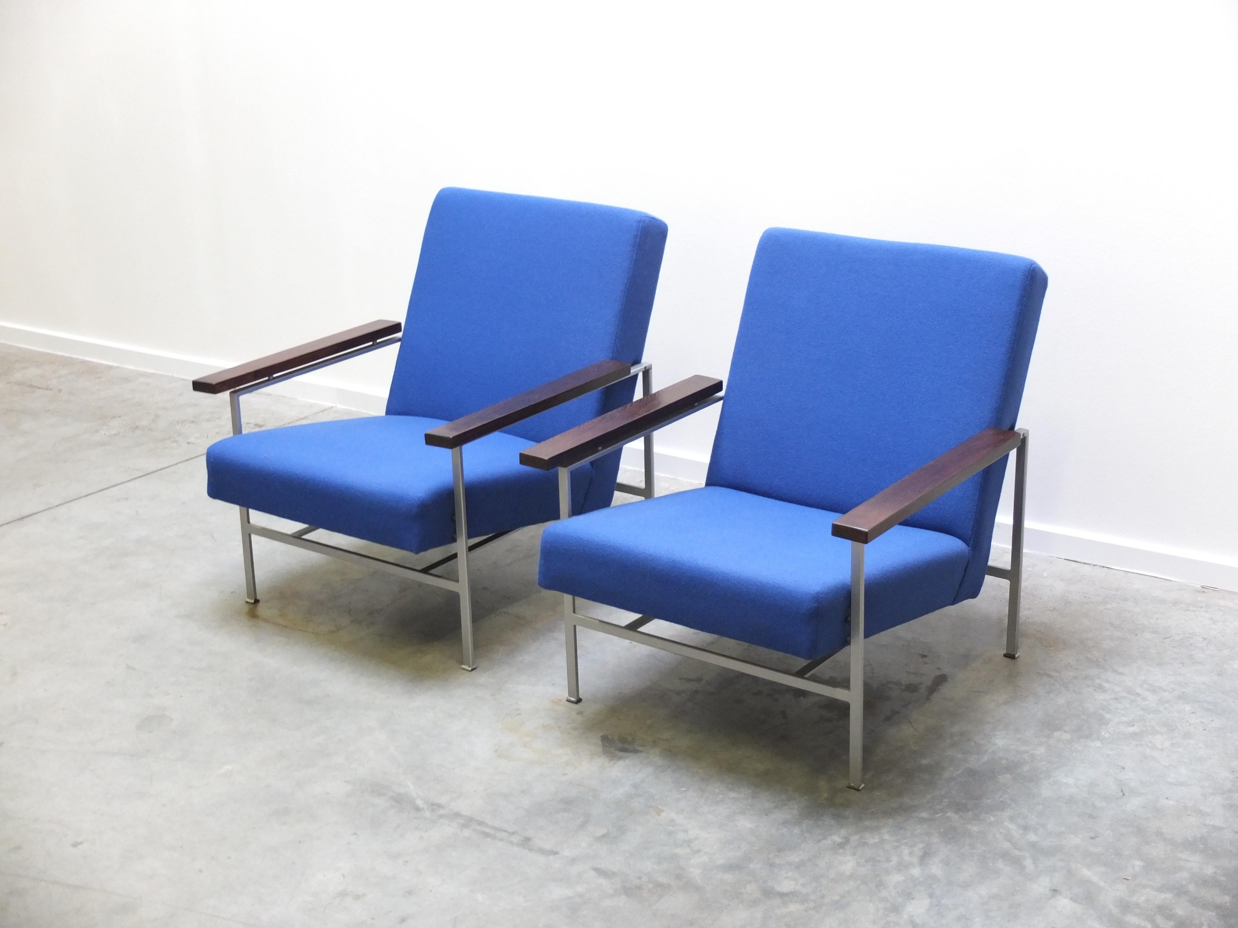 Mid-Century Modern Modernist Pair of Easy Chairs by Rob Parry for Gelderland, 1950s