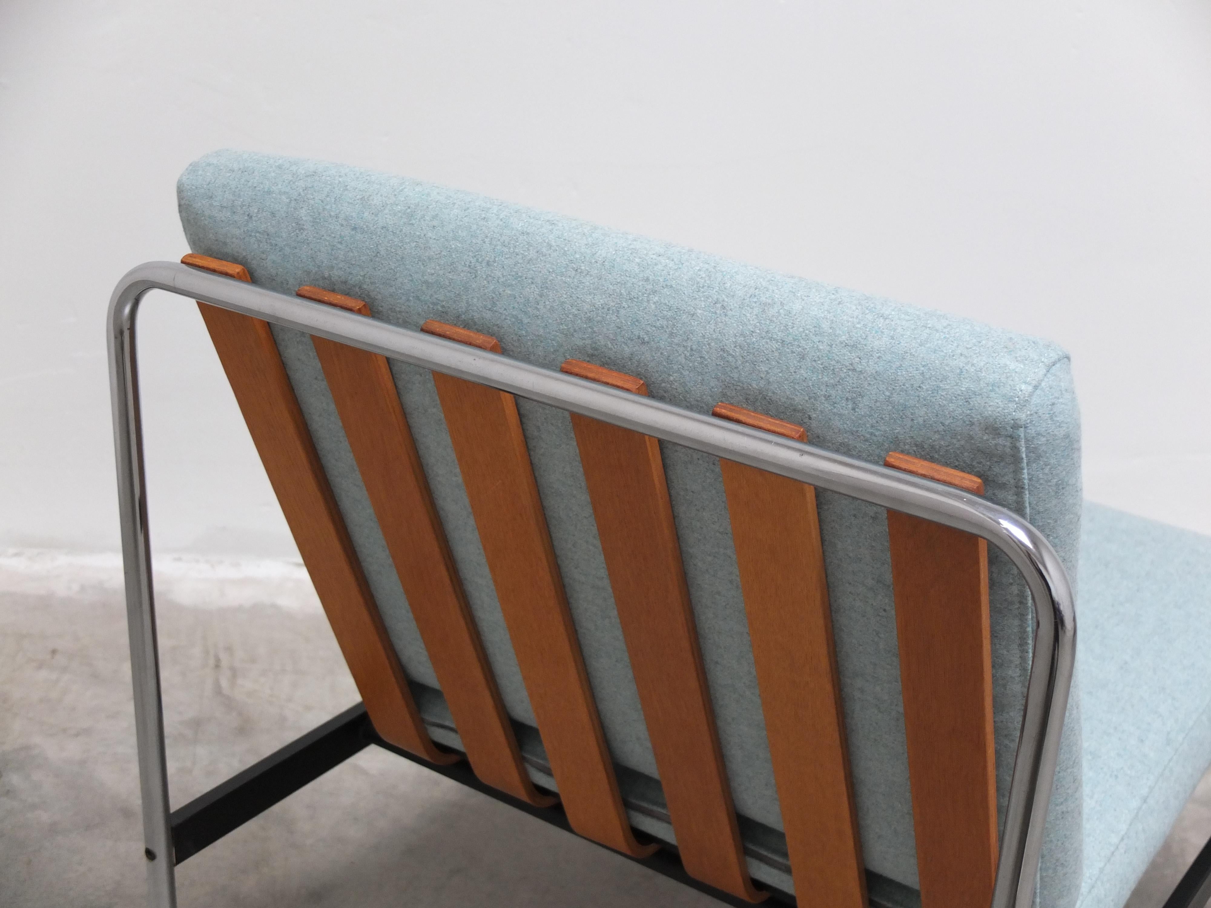 Modernistisches Paar Sessel ohne Armlehne im Stil von Kho Liang Ie, 1960er Jahre im Angebot 12