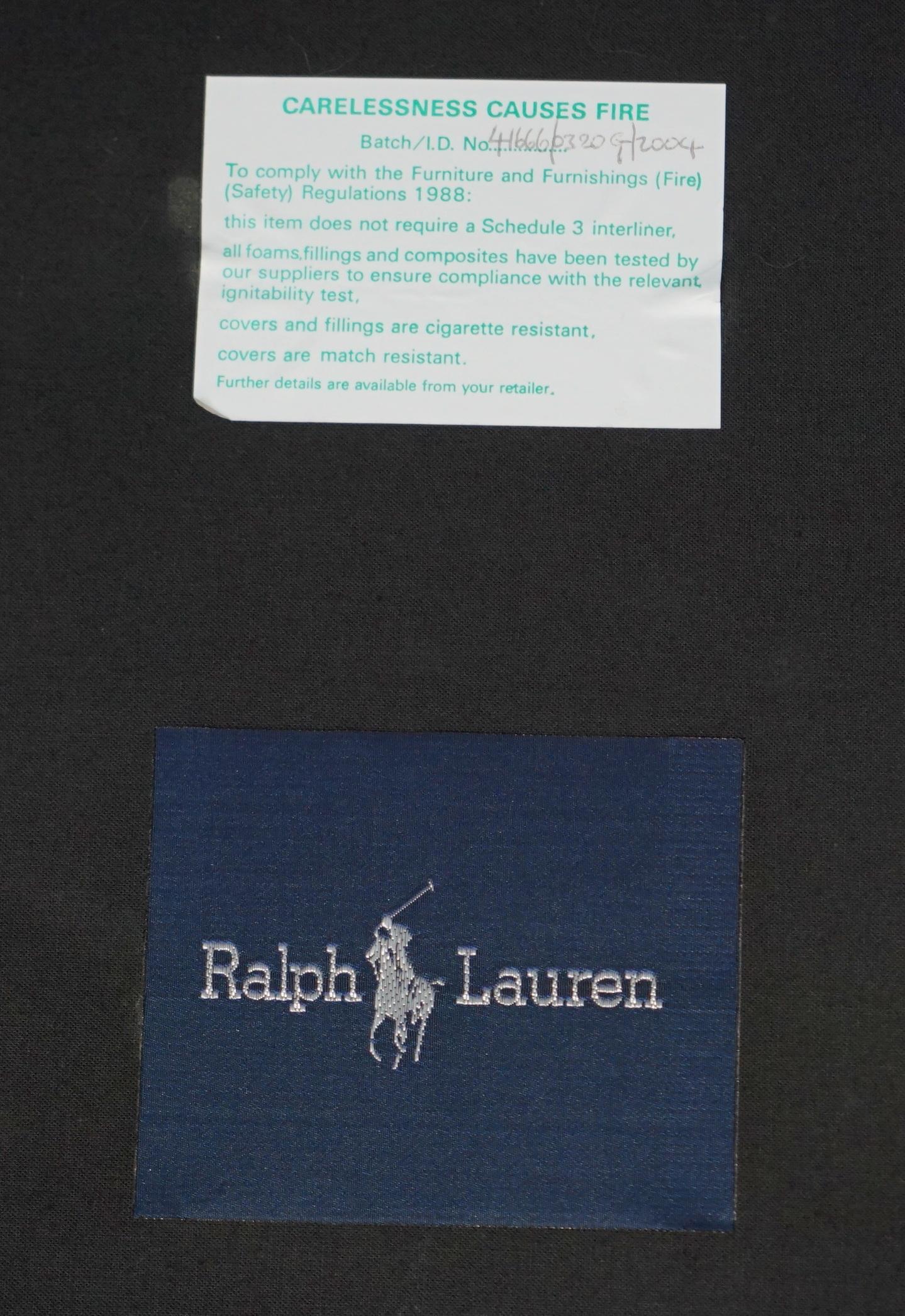 COPPIA MODERNISTA DI POLTRONE TUBOLARI CROMATE IN PELLE NERA DI Ralph Lauren in vendita 7