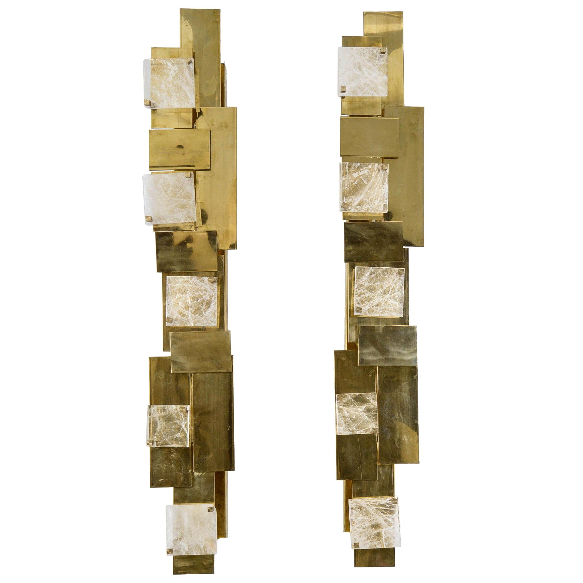 Modernist Pair of Sconces For Sale