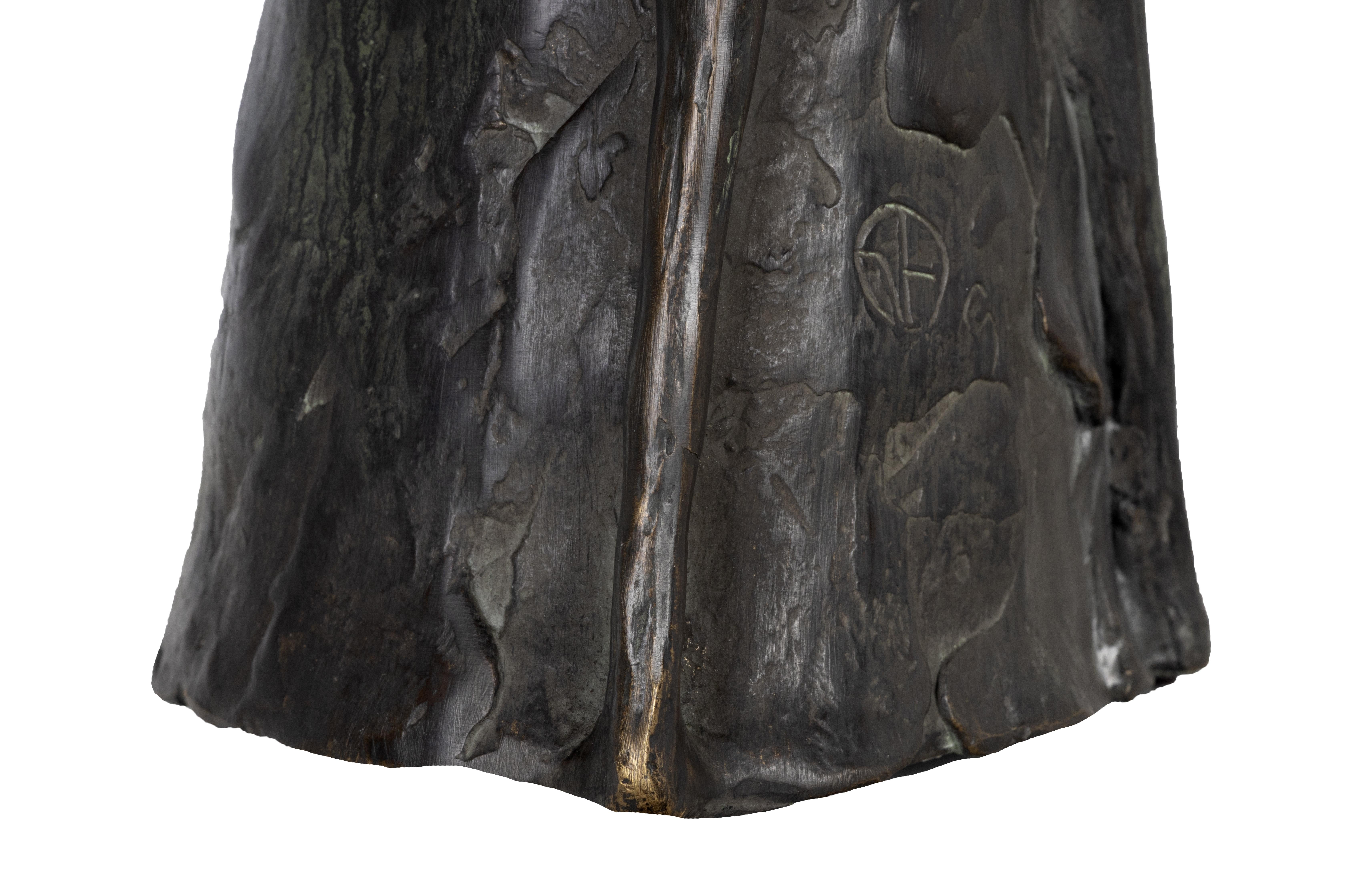 Modernist Patinated Bronze Couple Ystad-Metall siglo XX en venta