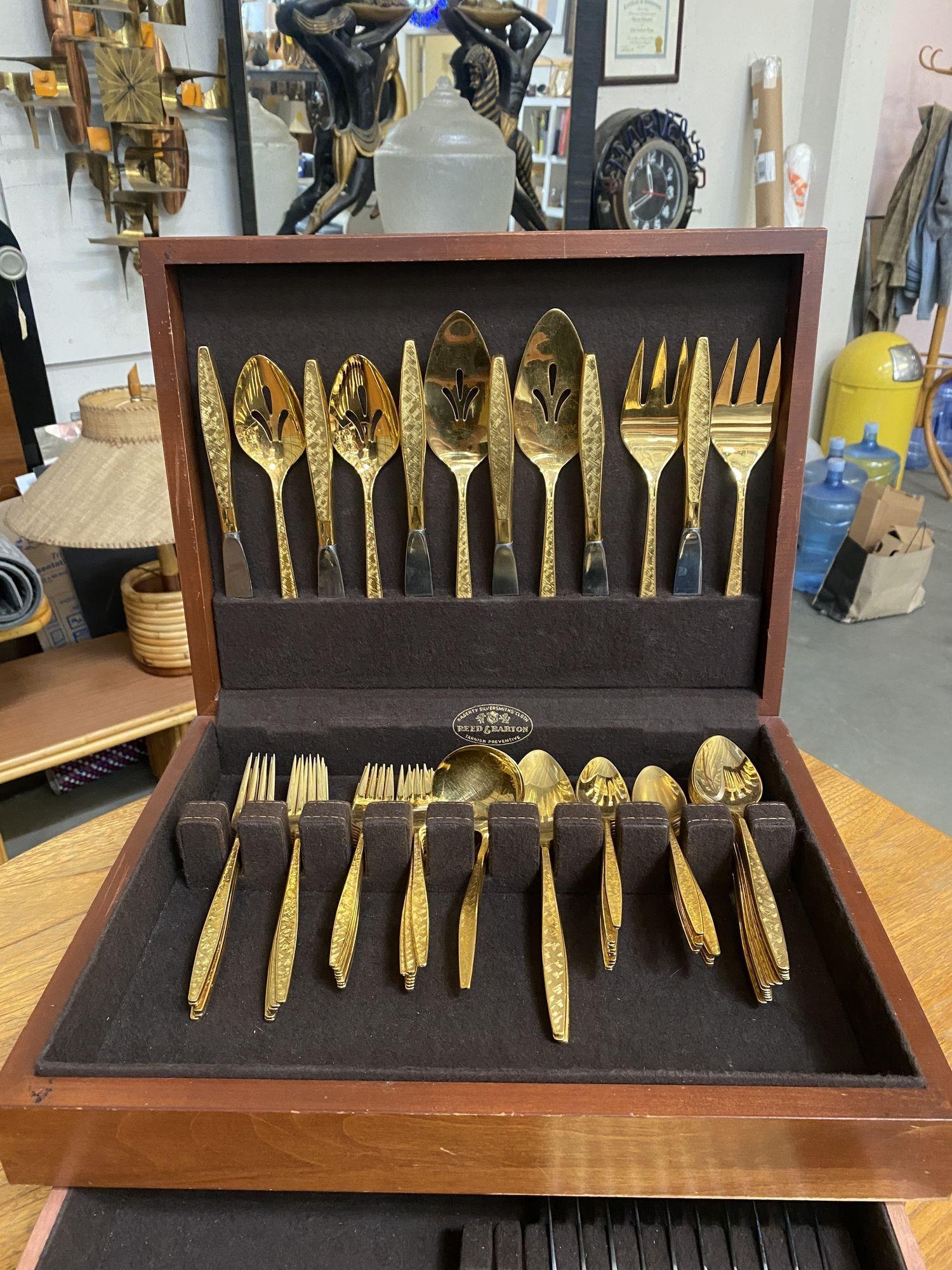royal sealy gold plated cutlery