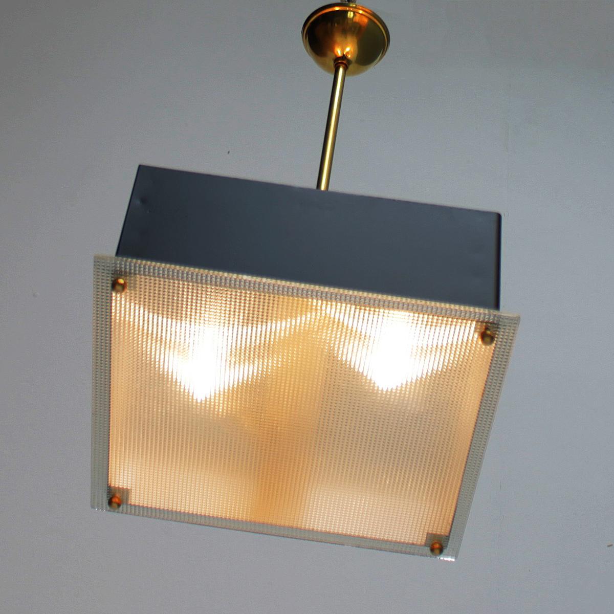 Modernist Pendant by Maison Arlus, France 2