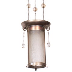 Modernist Pendant Lamp in Gustav Klimt's Style, Vienna Secession, 1900