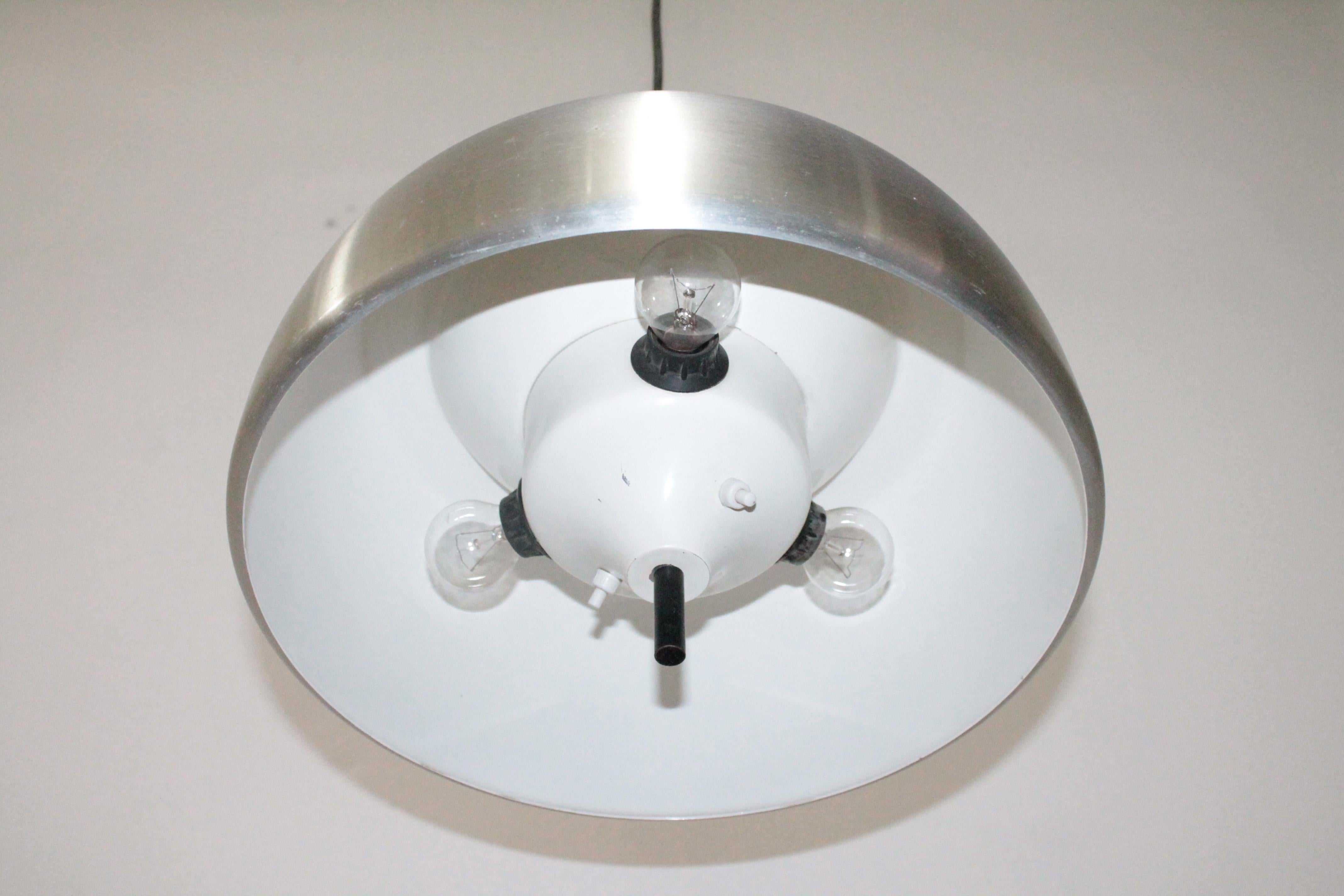 Space Age Modernist Pendant lamp Lumi Milano Design Oscar Torlasco 1960s For Sale