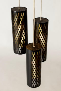 Modernist Pendant Light by Hans Bergström, Ateljé Lyktan, Sweden, 1950s
