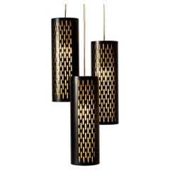 Modernistische Pendelleuchte von Hans Bergström, Ateljé Lyktan, Schweden, 1950er Jahre
