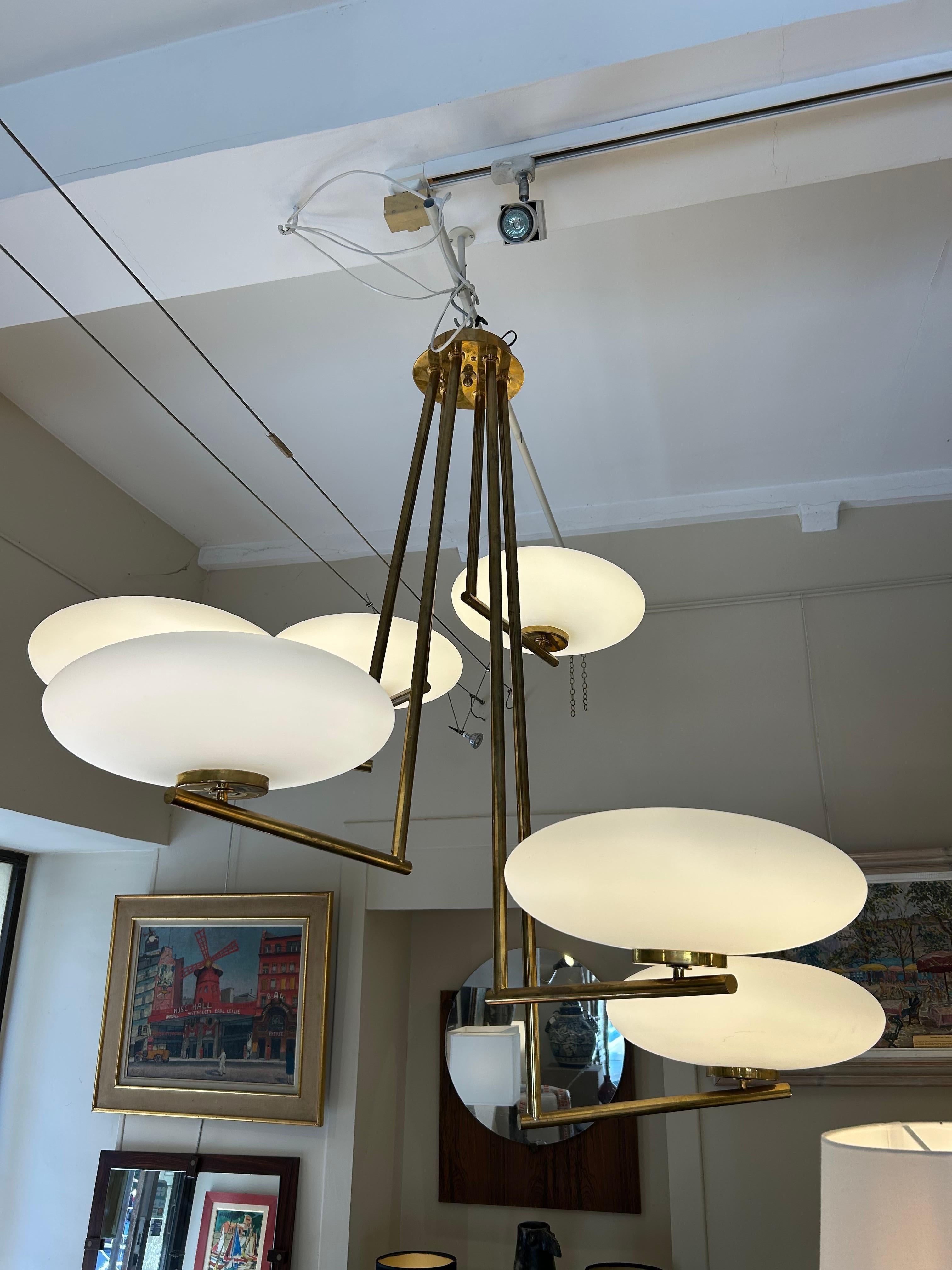 Lampada a sospensione modernista , Metà secolo in vendita 7