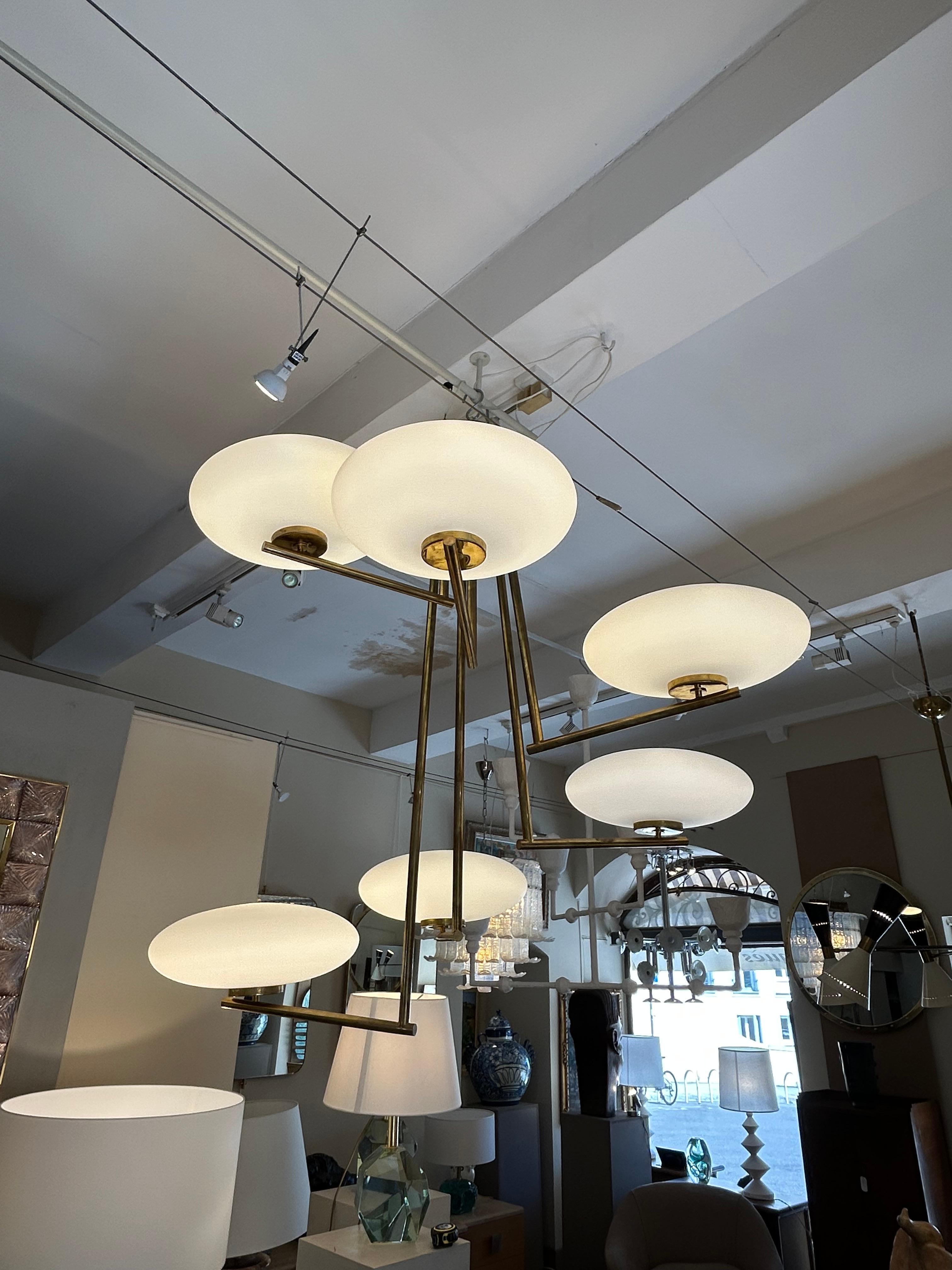 Metà XX secolo Lampada a sospensione modernista , Metà secolo in vendita