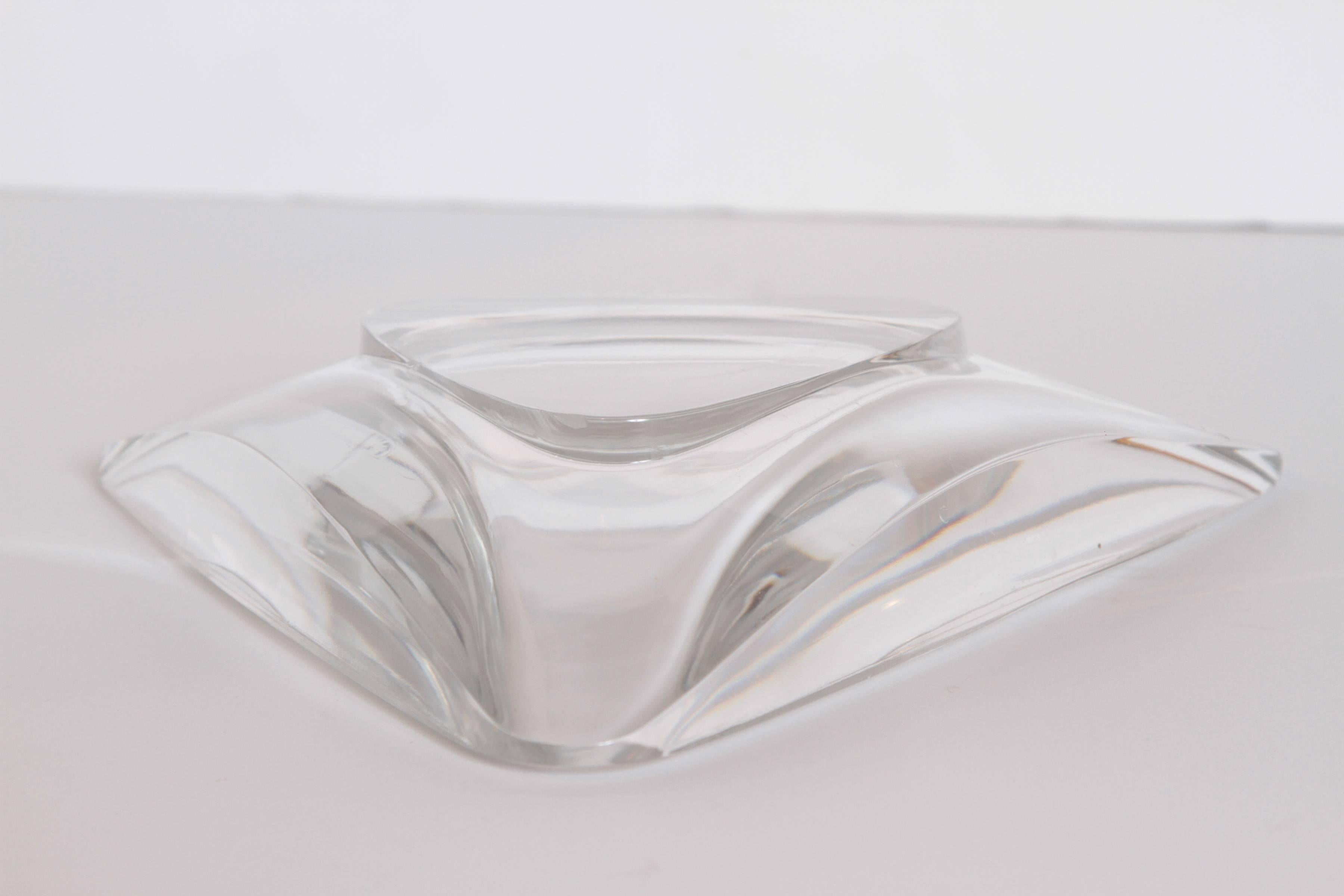 Modernist Peter Muller Munk Crystal for Val St Lambert, Tricorne Collection For Sale 2