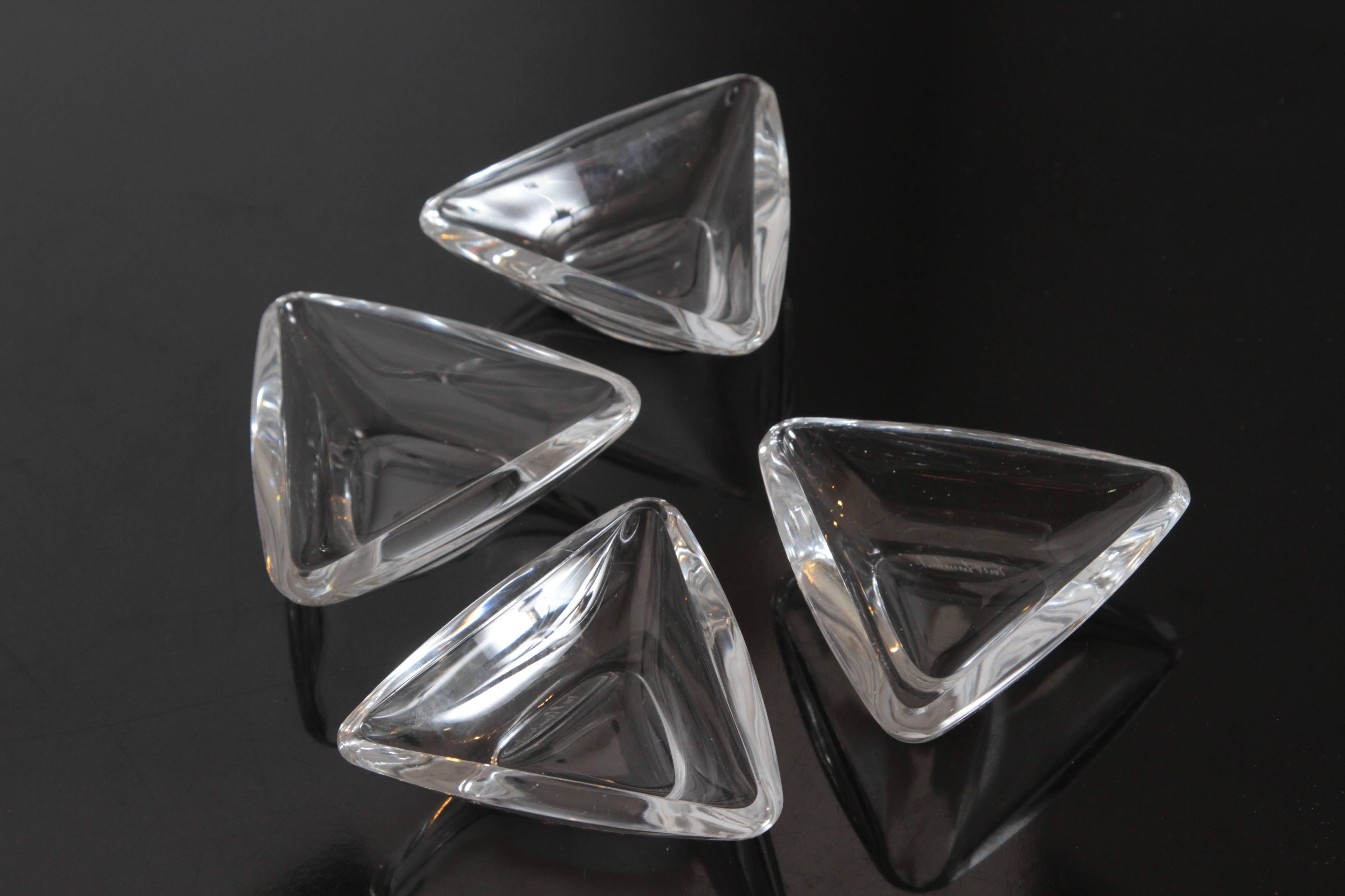 Modernist Peter Muller Munk Crystal for Val St Lambert, Tricorne Collection For Sale 5