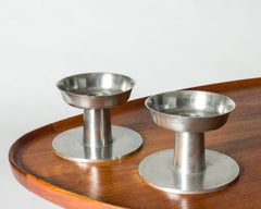 Candelieri modernisti in peltro di Björn Trädgårdh, Svenskt Tenn, Svezia, 1930