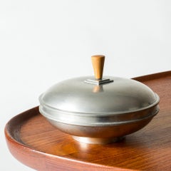 Modernist Pewter Jar From GAB