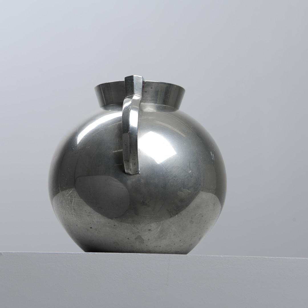 Modernist Pewter Vase by Folke Arström for GAB, Sweden, 1930s For Sale 1