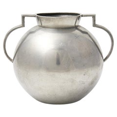 Modernistische Zinnvase von Folke Arström für GAB, Schweden, 1930er Jahre