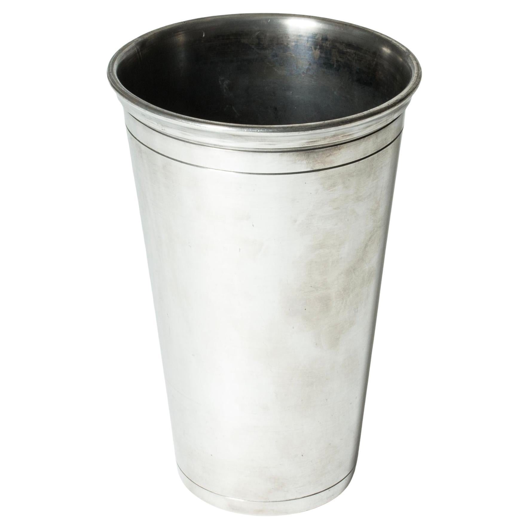 Vase moderniste en étain de Svenskt Tenn, Suède, 1948 en vente