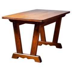 Modernist Pine 1940s Swedish sports cabin Dining Table Desk