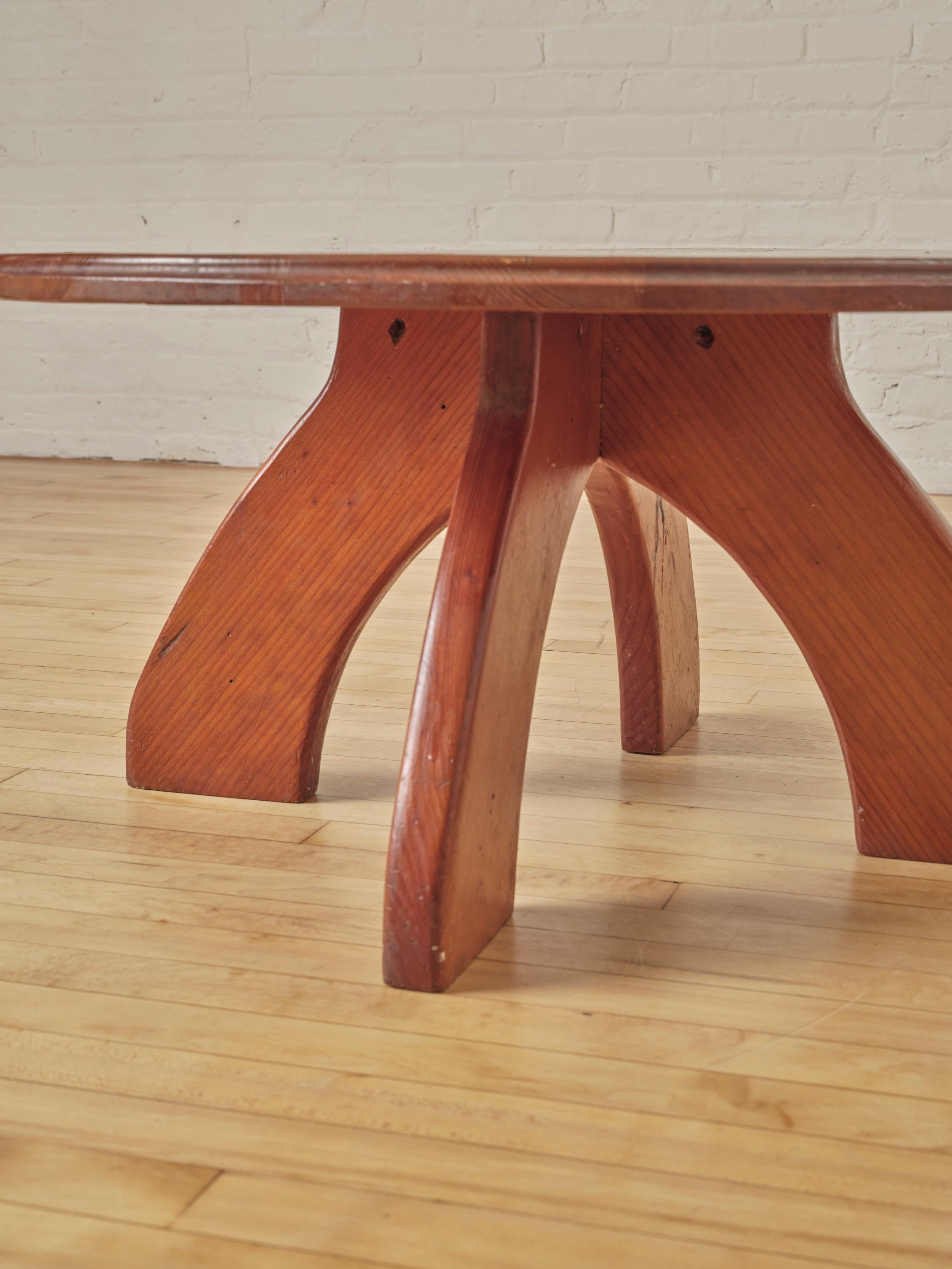 Swedish Modernist Pine Coffee Table  For Sale