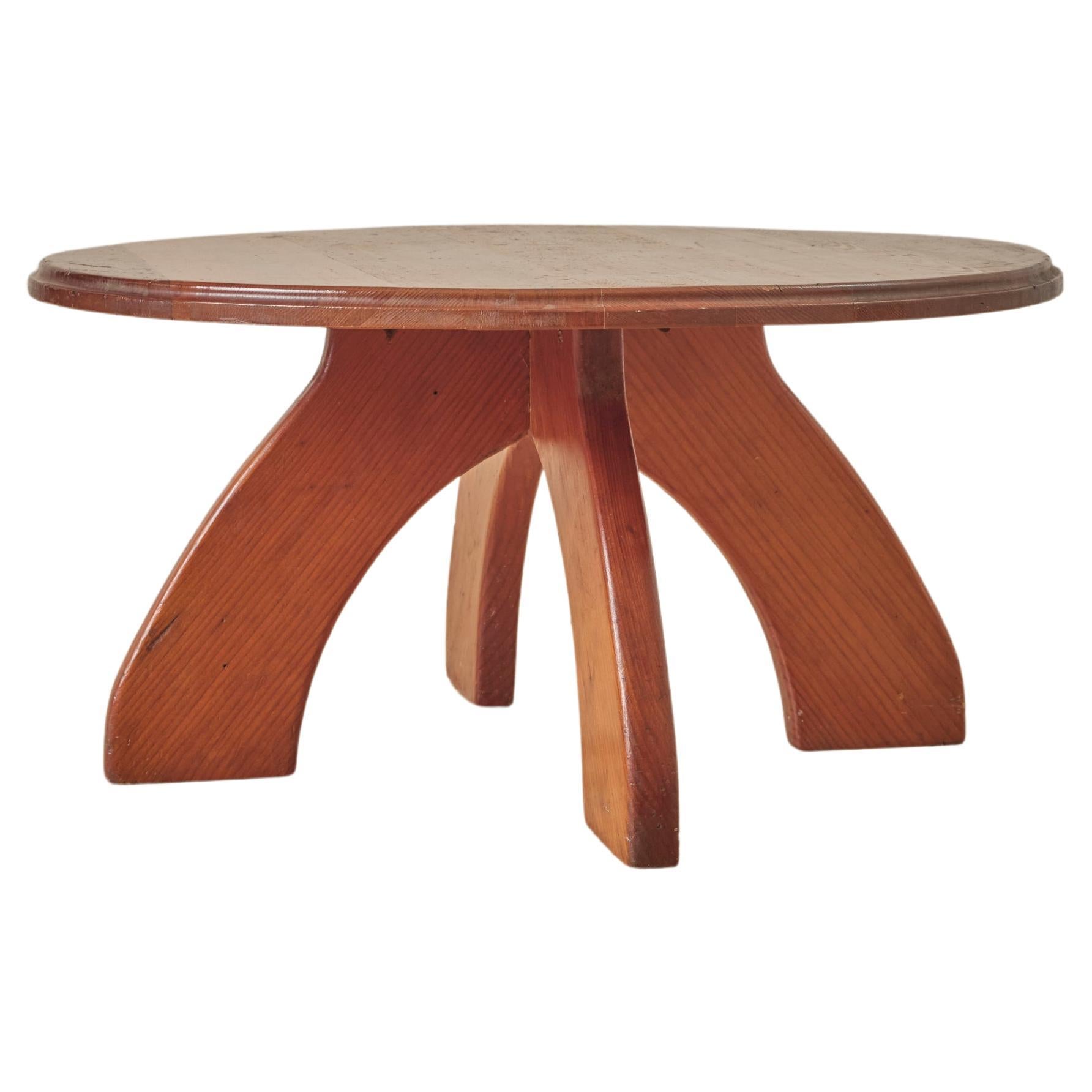 Modernist Pine Coffee Table  For Sale